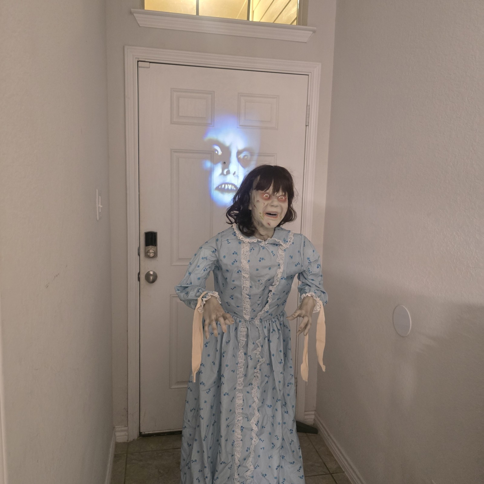 Spirit Halloween The Exorcist Regan 5-Foot Animatronic – Fully Tested & Working Spirit Halloween The Exorcist Regan 5-Foot Animatronic – Fully Tested & Working