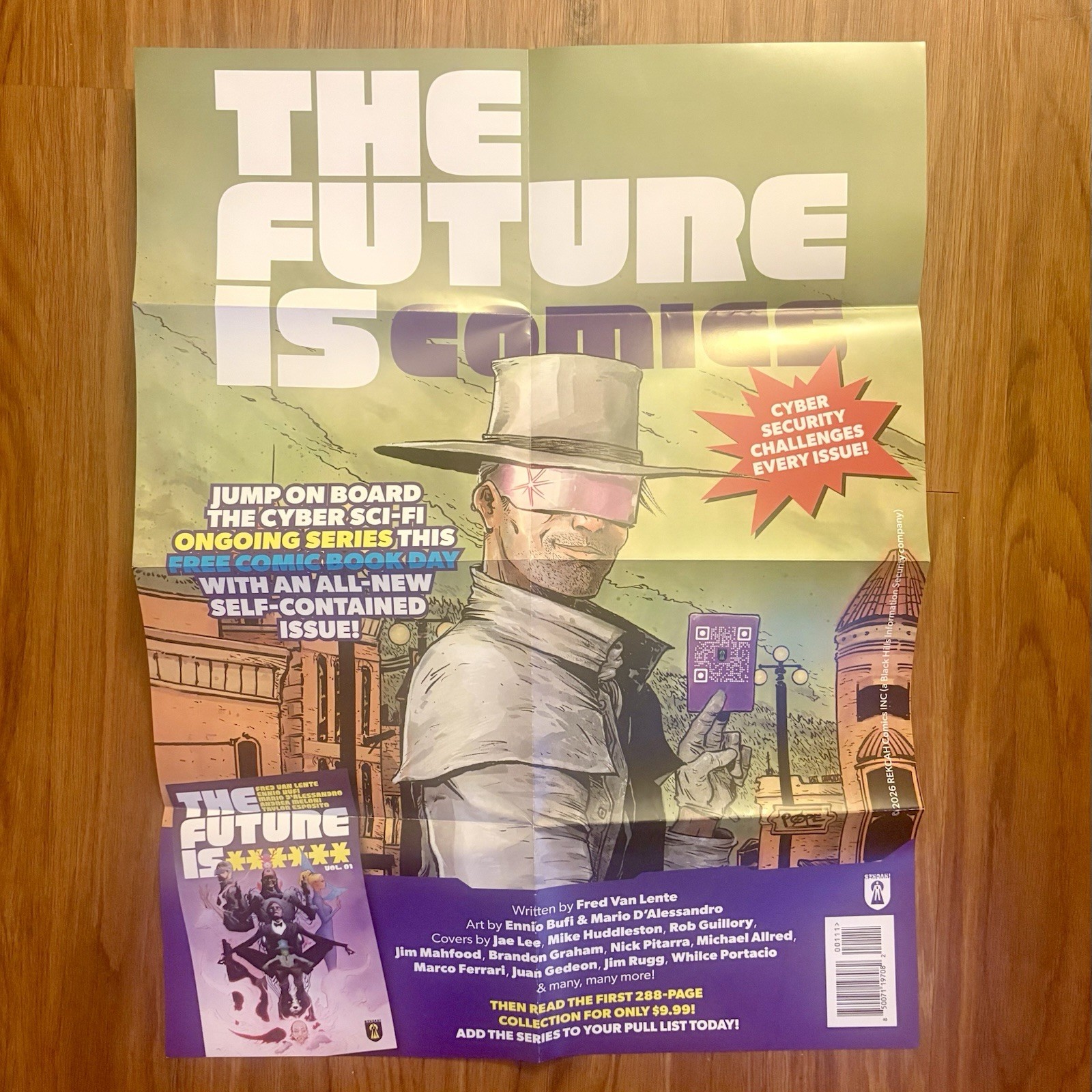 2026 The Future Is ****** Promo Poster 18”x24” REKCAH Comics New FCBD Paul Pope 2026 The Future Is ****** Promo Poster 18”x24” REKCAH Comics New FCBD Paul Pope