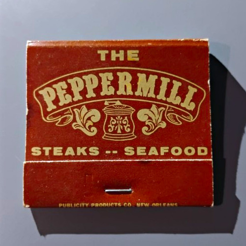 Vtg The Peppermill Matchbook Metairie Louisiana Steaks Seafood Jumbo 30 Strike Vtg The Peppermill Matchbook Metairie Louisiana Steaks Seafood Jumbo 30 Strike
