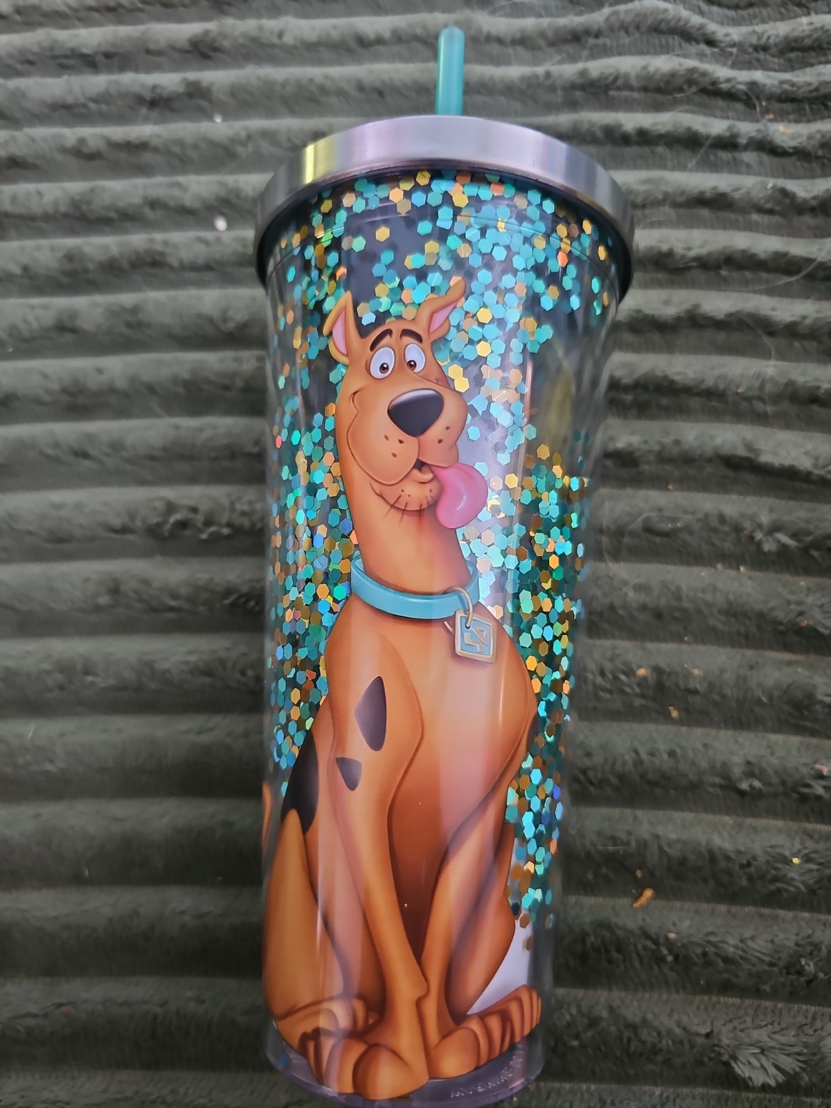 Scooby Glitter Carnival Cup Insulated 20oz With Straw Scooby Glitter Carnival Cup Insulated 20oz With Straw