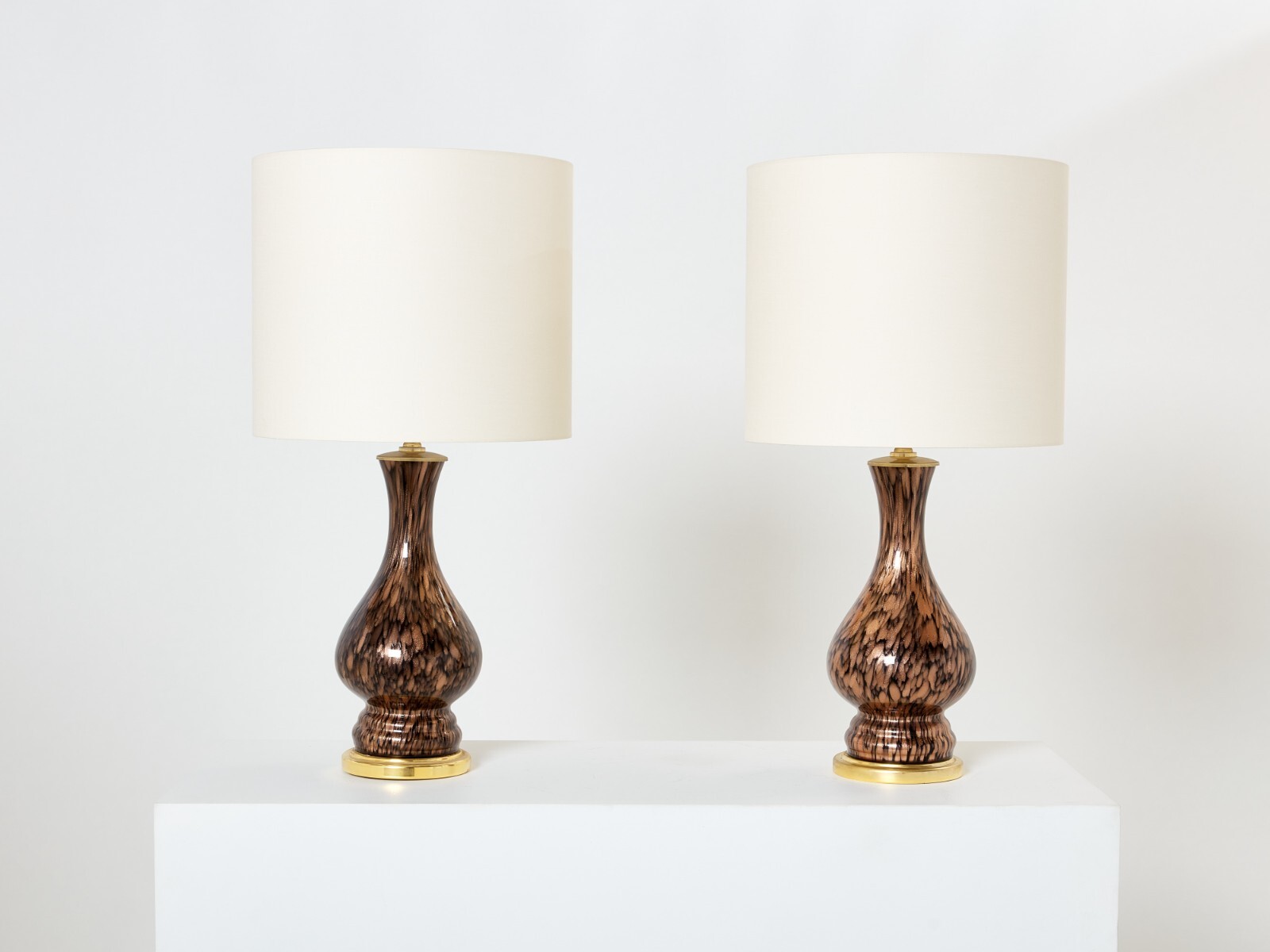 Vincenzo Nason Avventurina Murano glass table lamps 1960s Vincenzo Nason Avventurina Murano glass table lamps 1960s