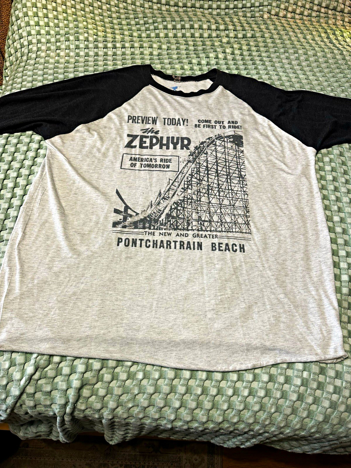 The Zephyr Pontchartrain Beach Raglan T-Shirt The Zephyr Pontchartrain Beach Raglan T-Shirt