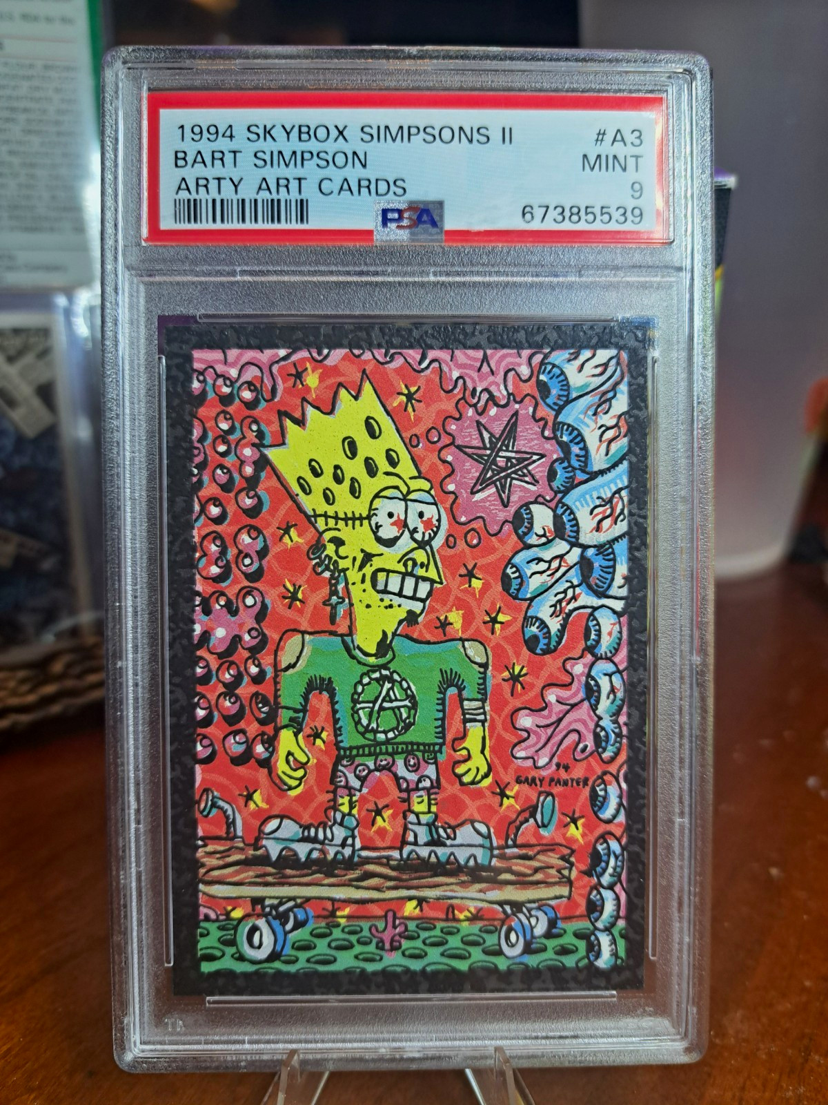1994 SkyBox Simpsons II Arty Art Cards Bart Simpson PSA 9 Gary Panter A3 LOW POP 1994 SkyBox Simpsons II Arty Art Cards Bart Simpson PSA 9 Gary Panter A3 LOW POP