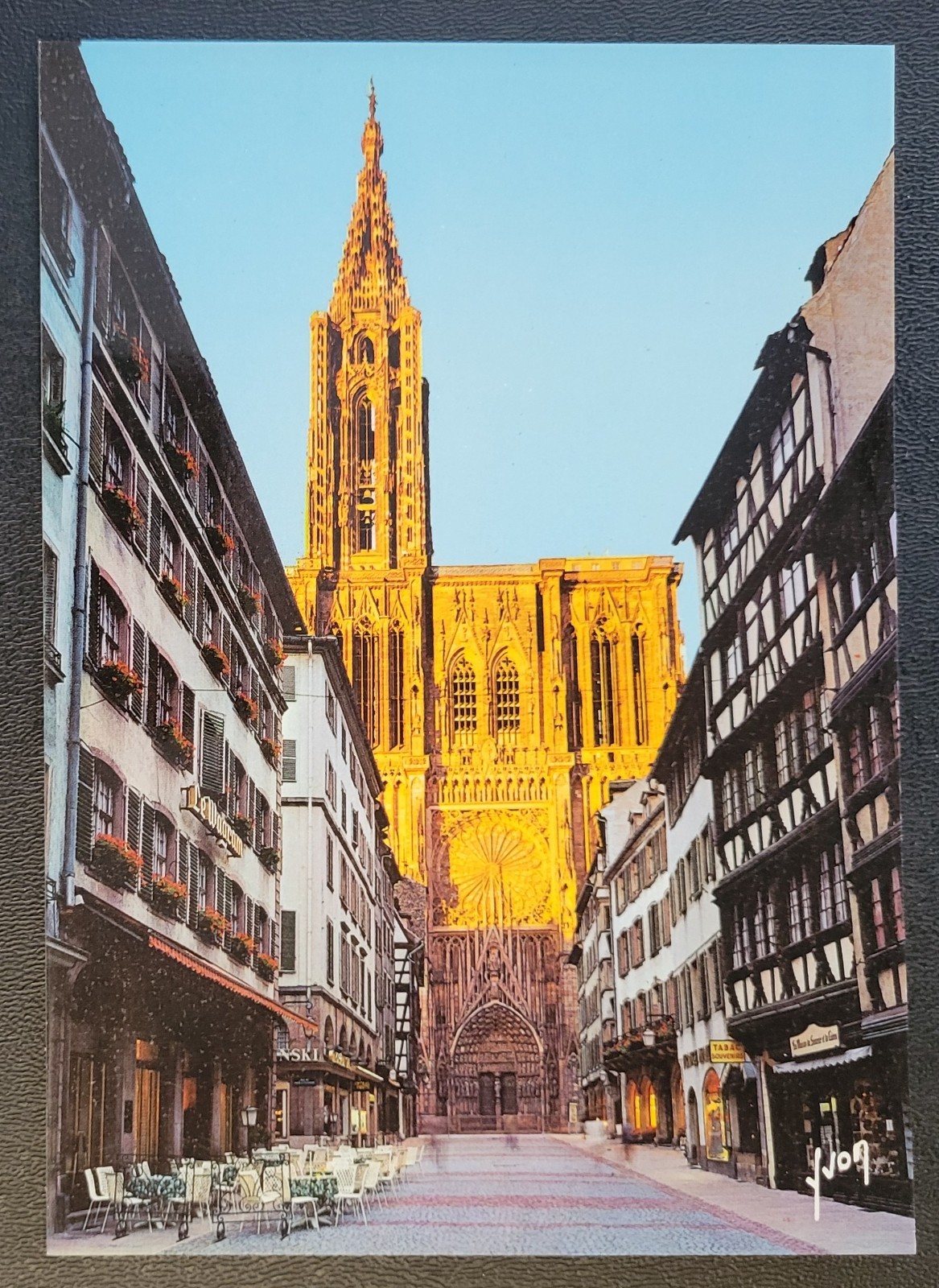 Vintage Postcard - Strasbourg Cathedral - Rue Mercière - France Vintage Postcard - Strasbourg Cathedral - Rue Mercière - France