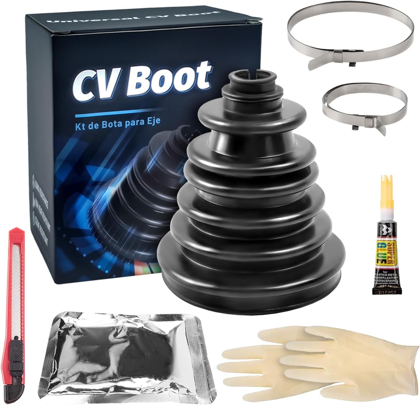 Universal CV Boot Kit Split Joint Gaiter Stretchable Replacement Car Auto Parts Universal CV Boot Kit Split Joint Gaiter Stretchable Replacement Car Auto Parts