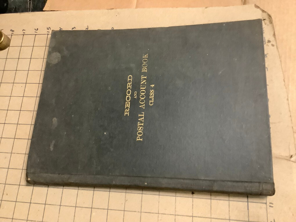 original vintage RECORD and POSTAL ACCOUNT BOOK class 4; 1888/1889 original vintage RECORD and POSTAL ACCOUNT BOOK class 4; 1888/1889