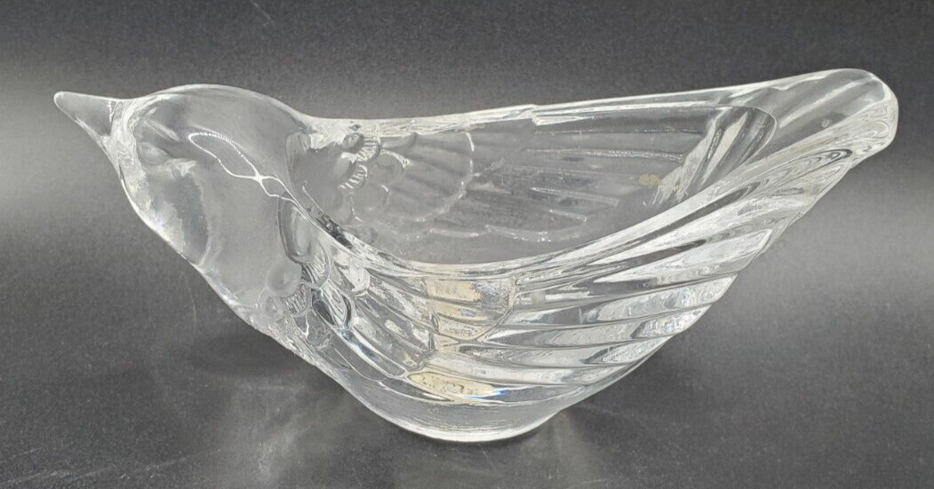 Vintage Cristal d'Arques Dove Clear Votive Candle Holder Genuine 24% Lead Crysta Vintage Cristal d'Arques Dove Clear Votive Candle Holder Genuine 24% Lead Crysta