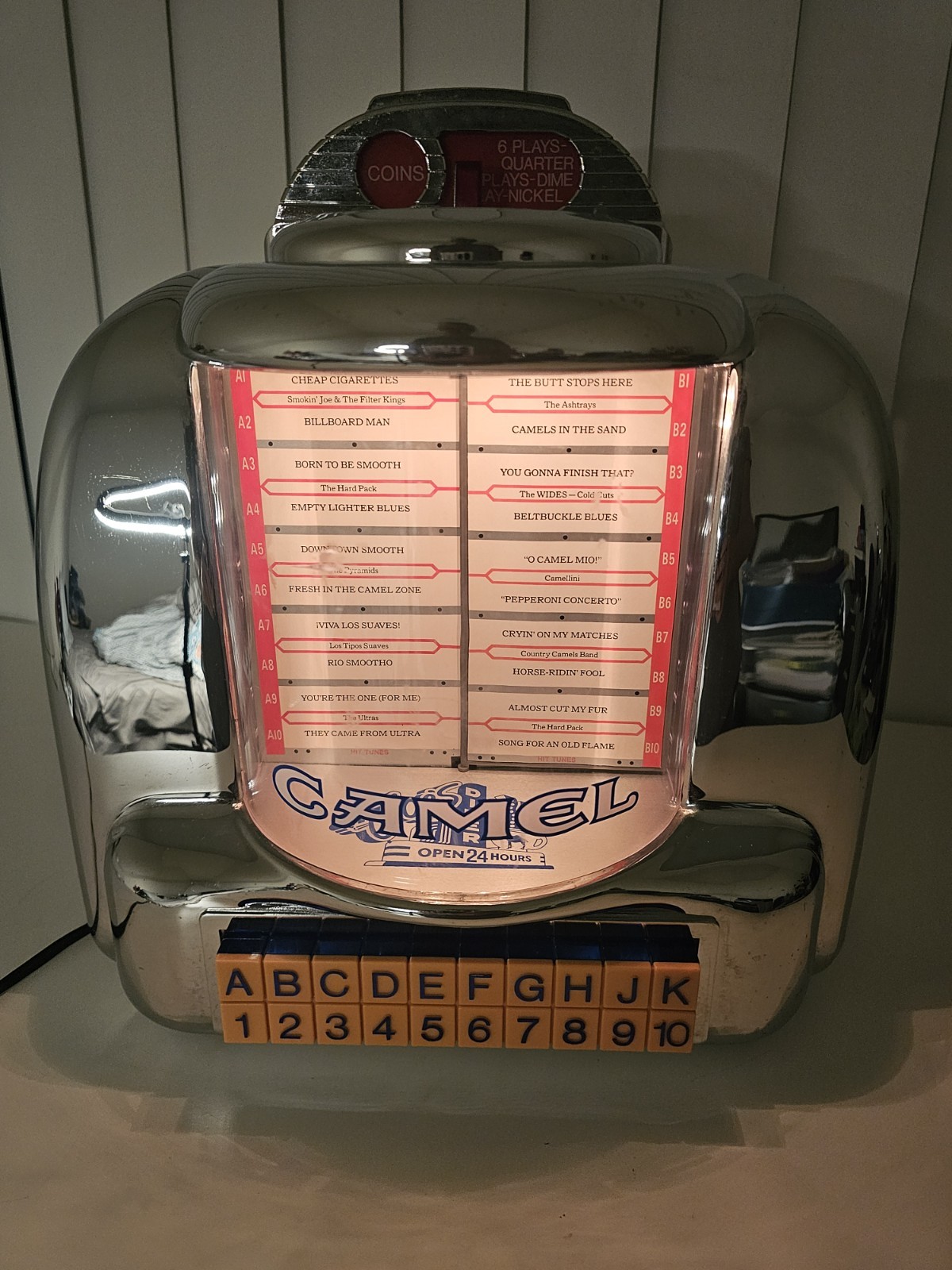 VTG Camel Joe’s Diner Tabletop JukeboxRadio Cassette Player CR-10 ChromeLighted VTG Camel Joe’s Diner Tabletop JukeboxRadio Cassette Player CR-10 ChromeLighted