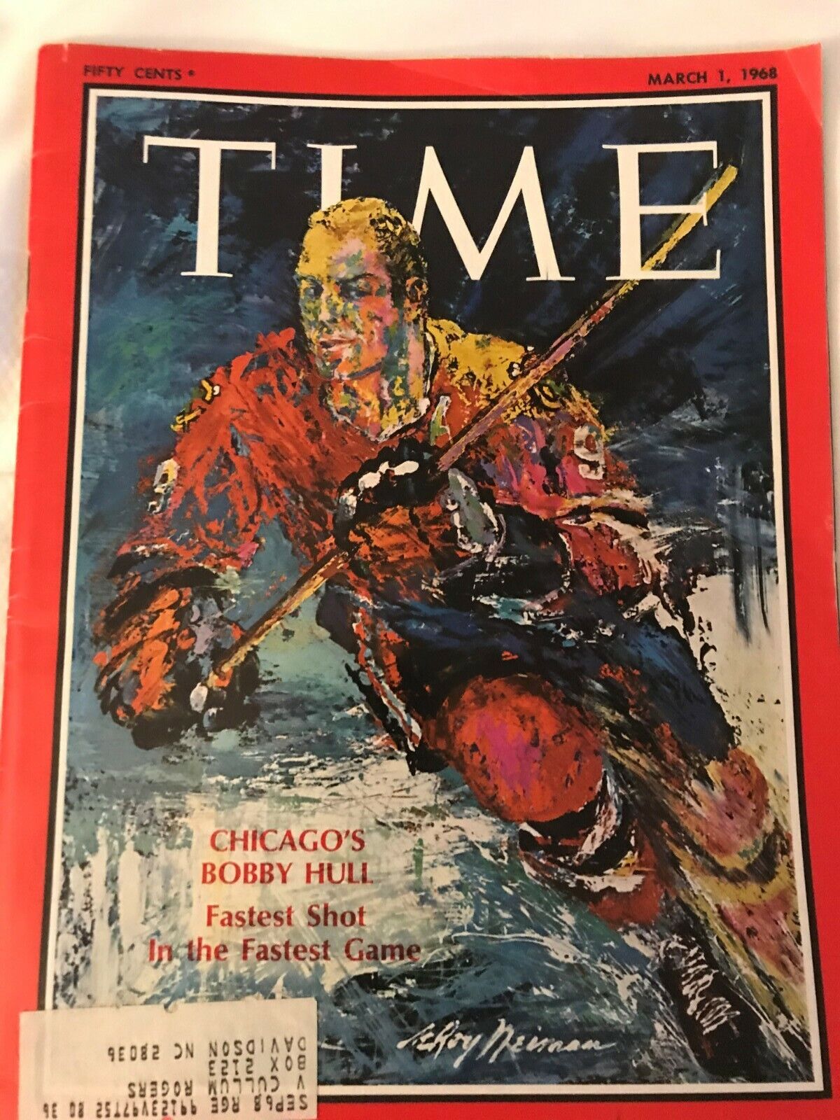 Bobby Hull- 1968 Time Magazine Cover