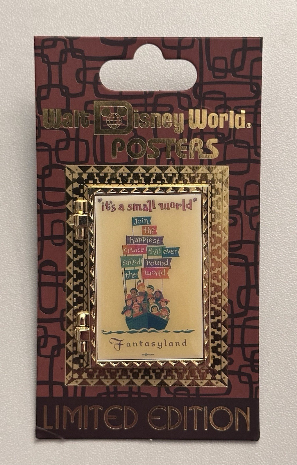 Disney WDW Attraction Posters It's a Small World Hinged Pin LE 1000 (2012) Disney WDW Attraction Posters It's a Small World Hinged Pin LE 1000 (2012)
