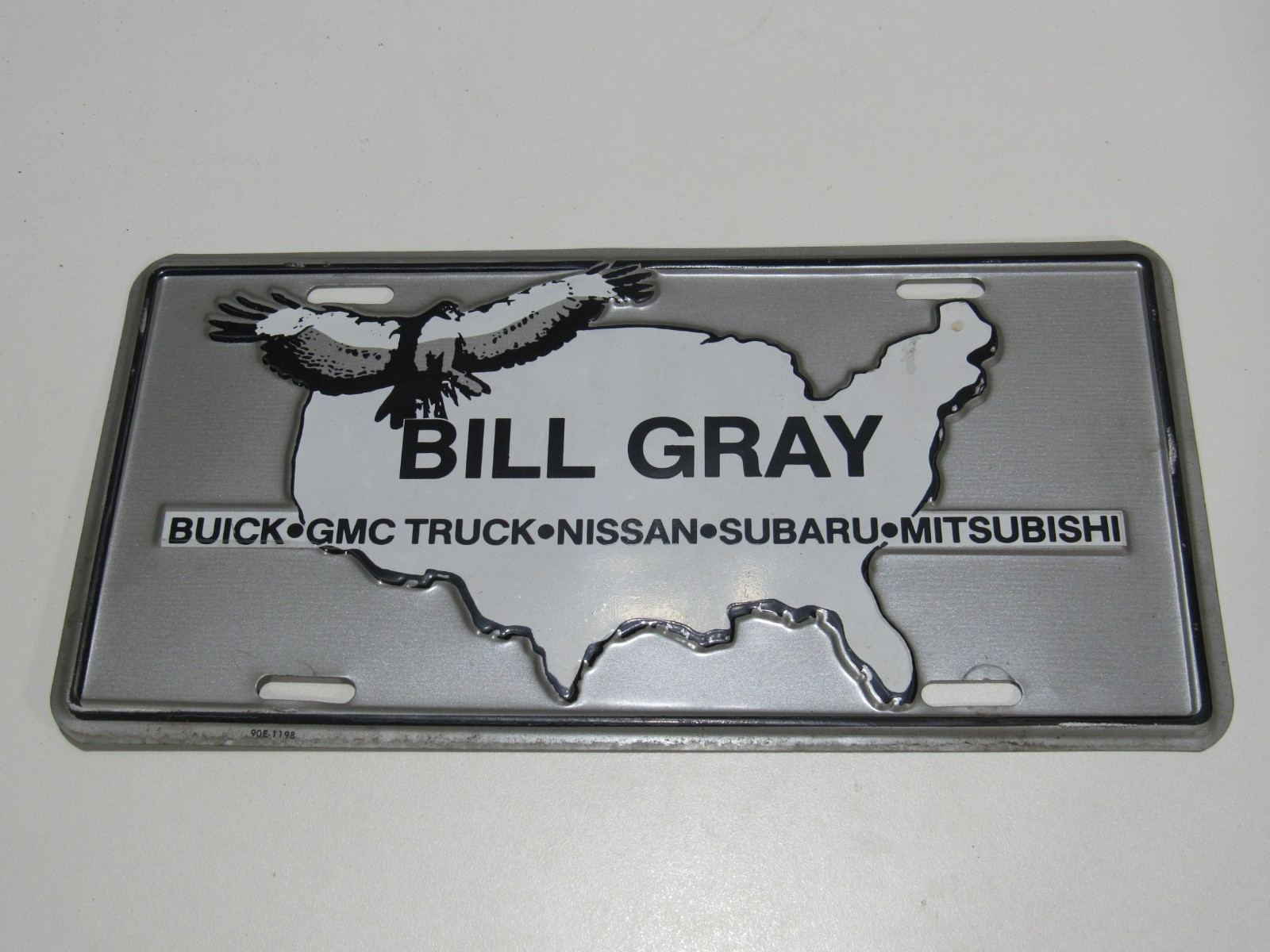 VTG Bill Gray Buick Pittsburgh Pennsylvania Metal Dealership Booster Plate Tag VTG Bill Gray Buick Pittsburgh Pennsylvania Metal Dealership Booster Plate Tag