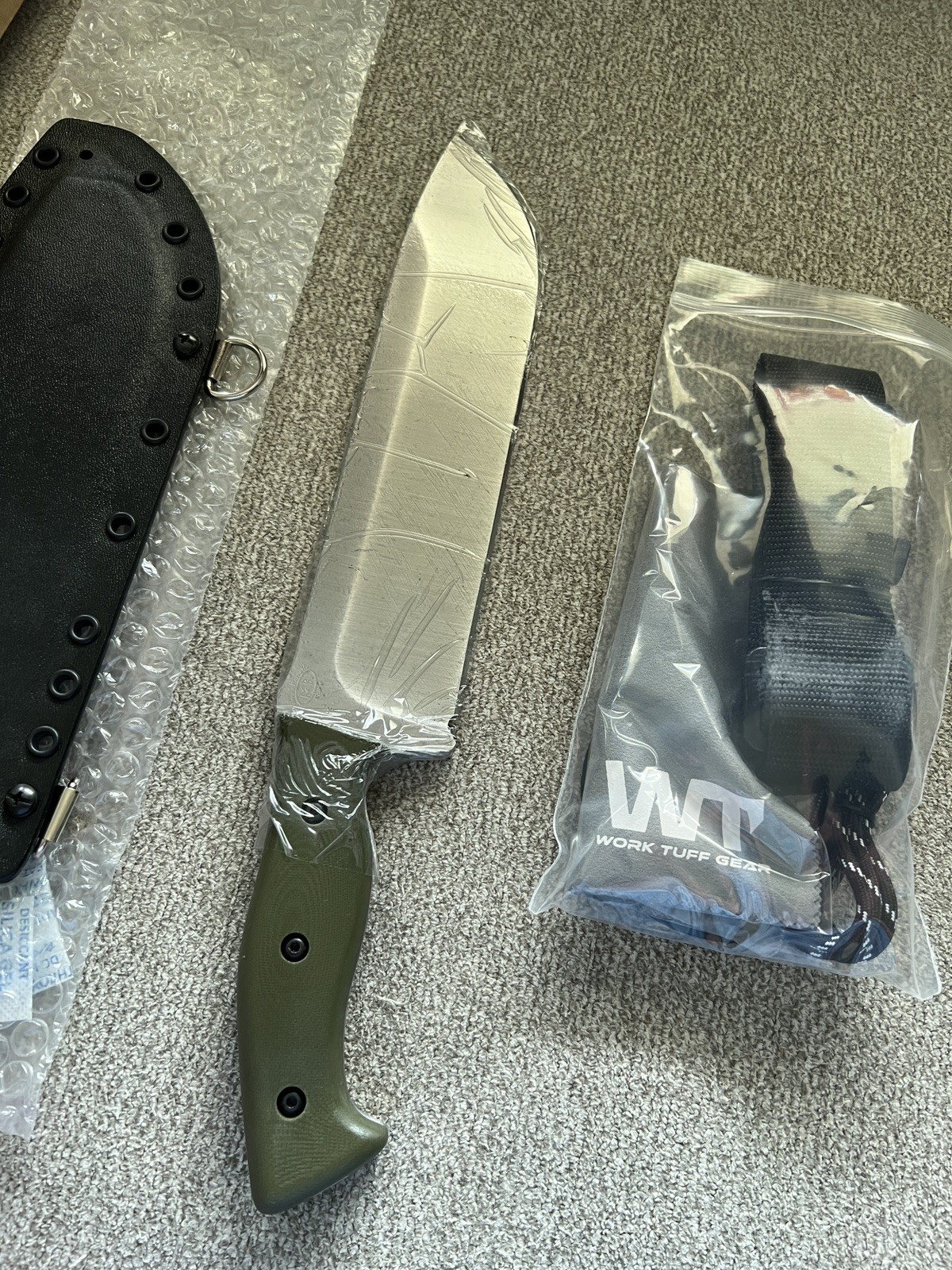 Work Tuff Gear Kodiak Knife SK85 OD Green G10 Scales Work Tuff Gear Kodiak Knife SK85 OD Green G10 Scales