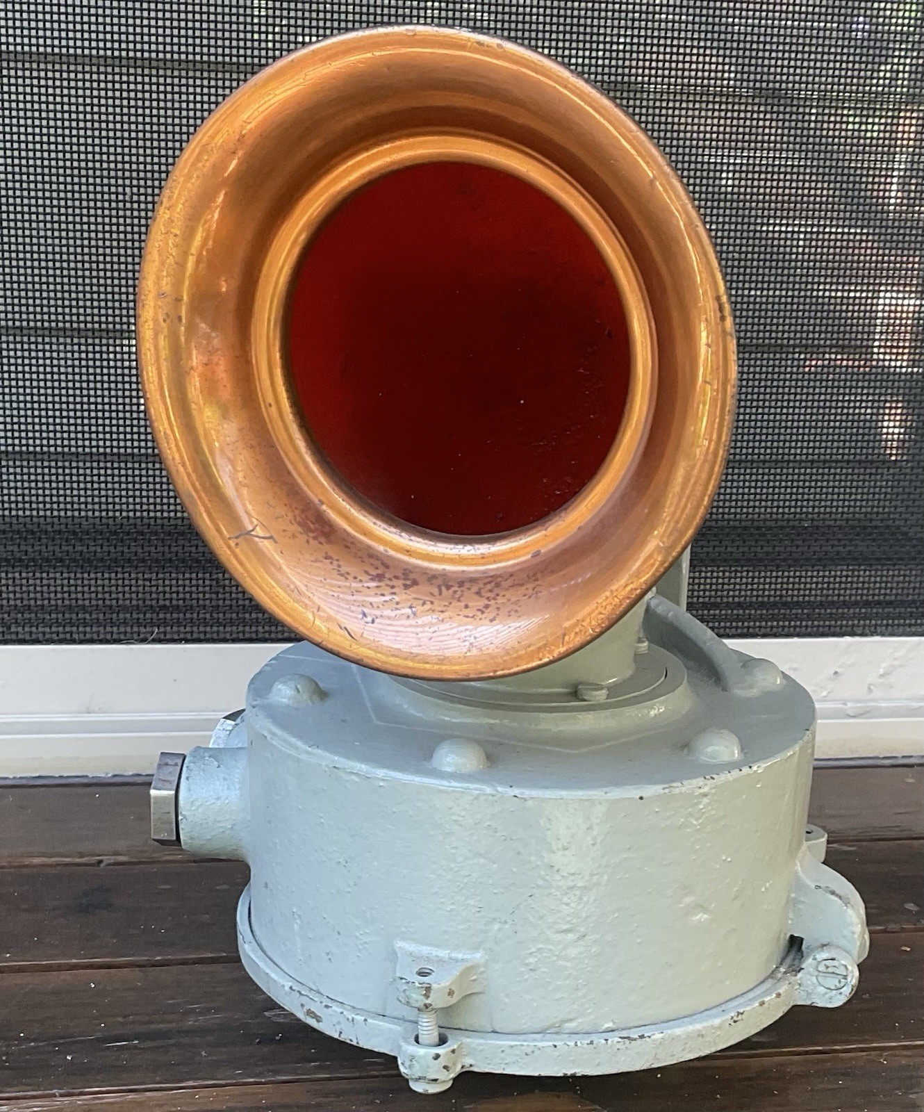 WARSHIP / SUBMARINE ALARM HORN BRITISH MADE, EX ROYAL AUSTRALIAN NAVY WARSHIP / SUBMARINE ALARM HORN BRITISH MADE, EX ROYAL AUSTRALIAN NAVY