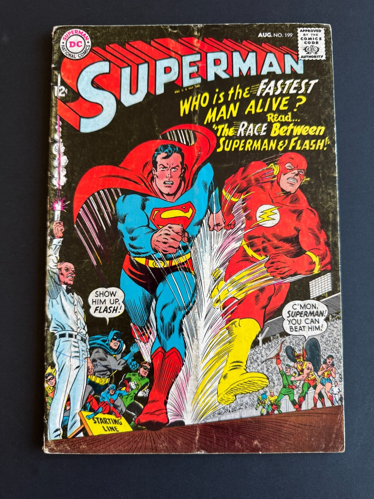Superman #199 - 1st Superman vs. Flash Race (DC, 1967) VG Superman #199 - 1st Superman vs. Flash Race (DC, 1967) VG