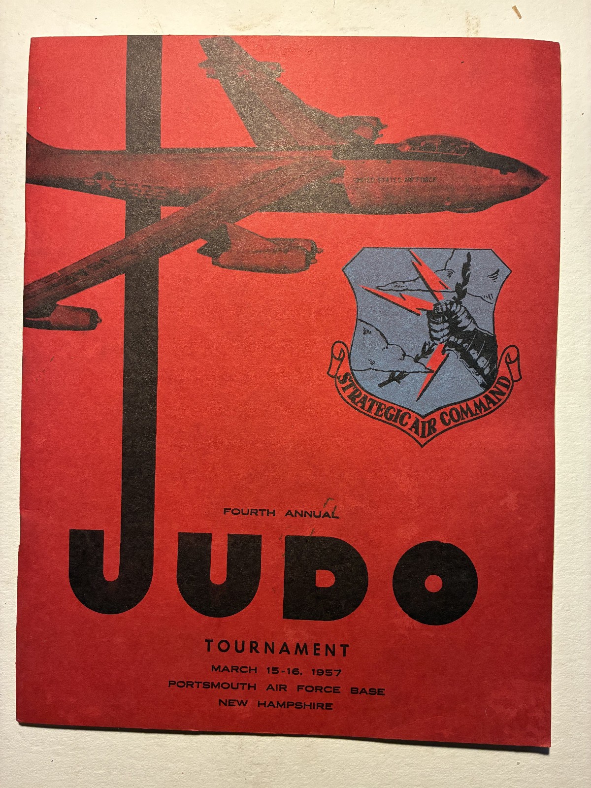 Vintage 1957 4th Annual JUDO Tournament Program Portsmouth Air Force Base N.H. Vintage 1957 4th Annual JUDO Tournament Program Portsmouth Air Force Base N.H.