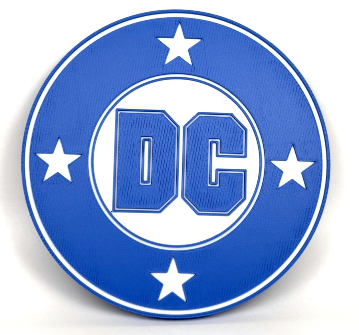 DC Comics Logo Sign - 6" Wall / Shelf DC Universe Insignia Inspired Display DC Comics Logo Sign - 6" Wall / Shelf DC Universe Insignia Inspired Display