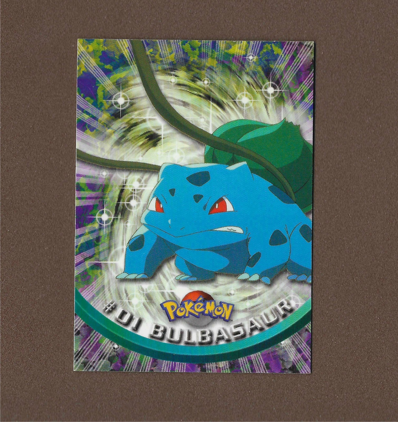 Pokémon 1999 Bulbasaur 01 Topps TV Animation Edition Trading Card NM Pokémon 1999 Bulbasaur 01 Topps TV Animation Edition Trading Card NM