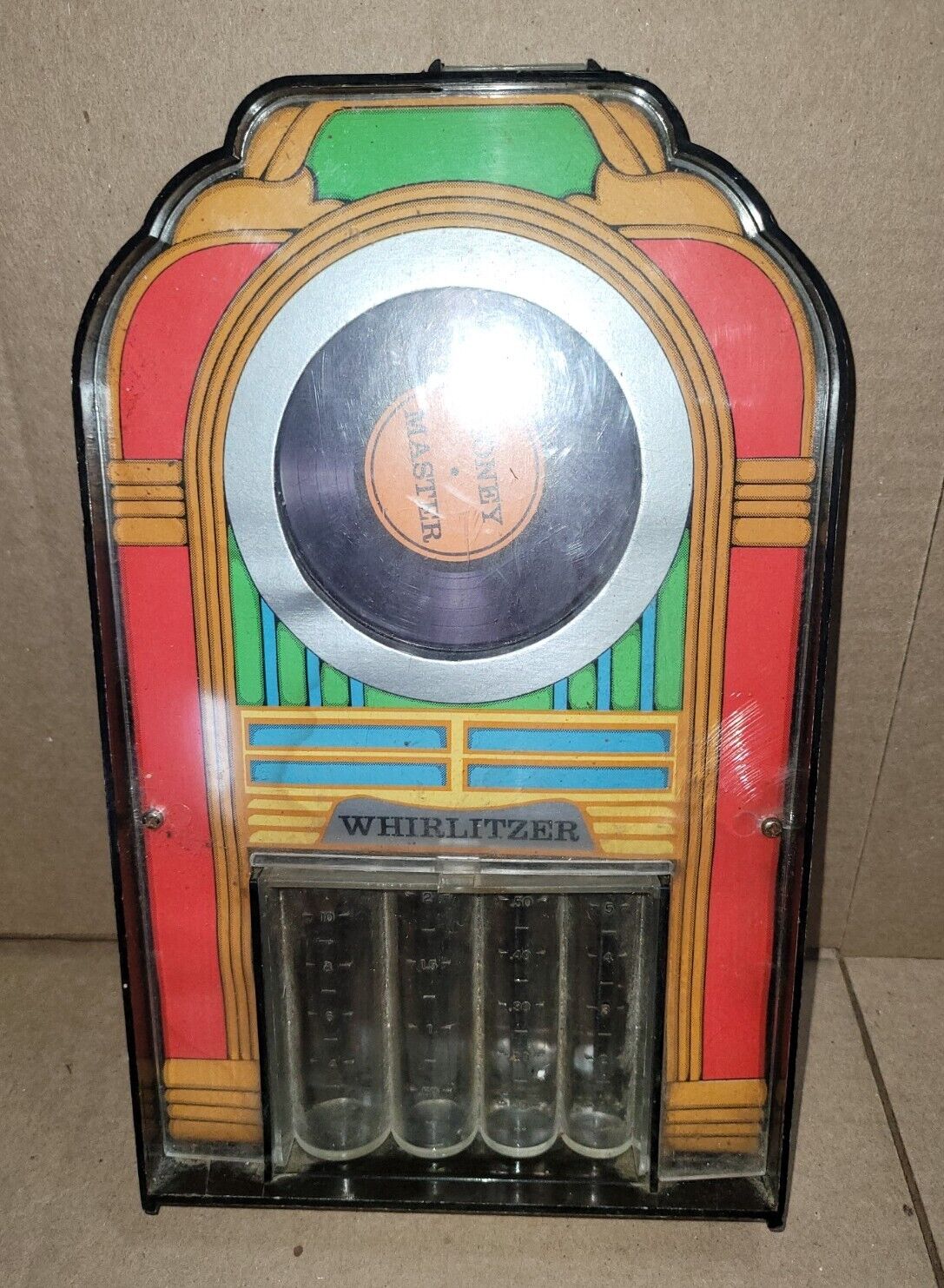 Vintage 1984 Collectible Coin Bank Whirlitzer Jukebox