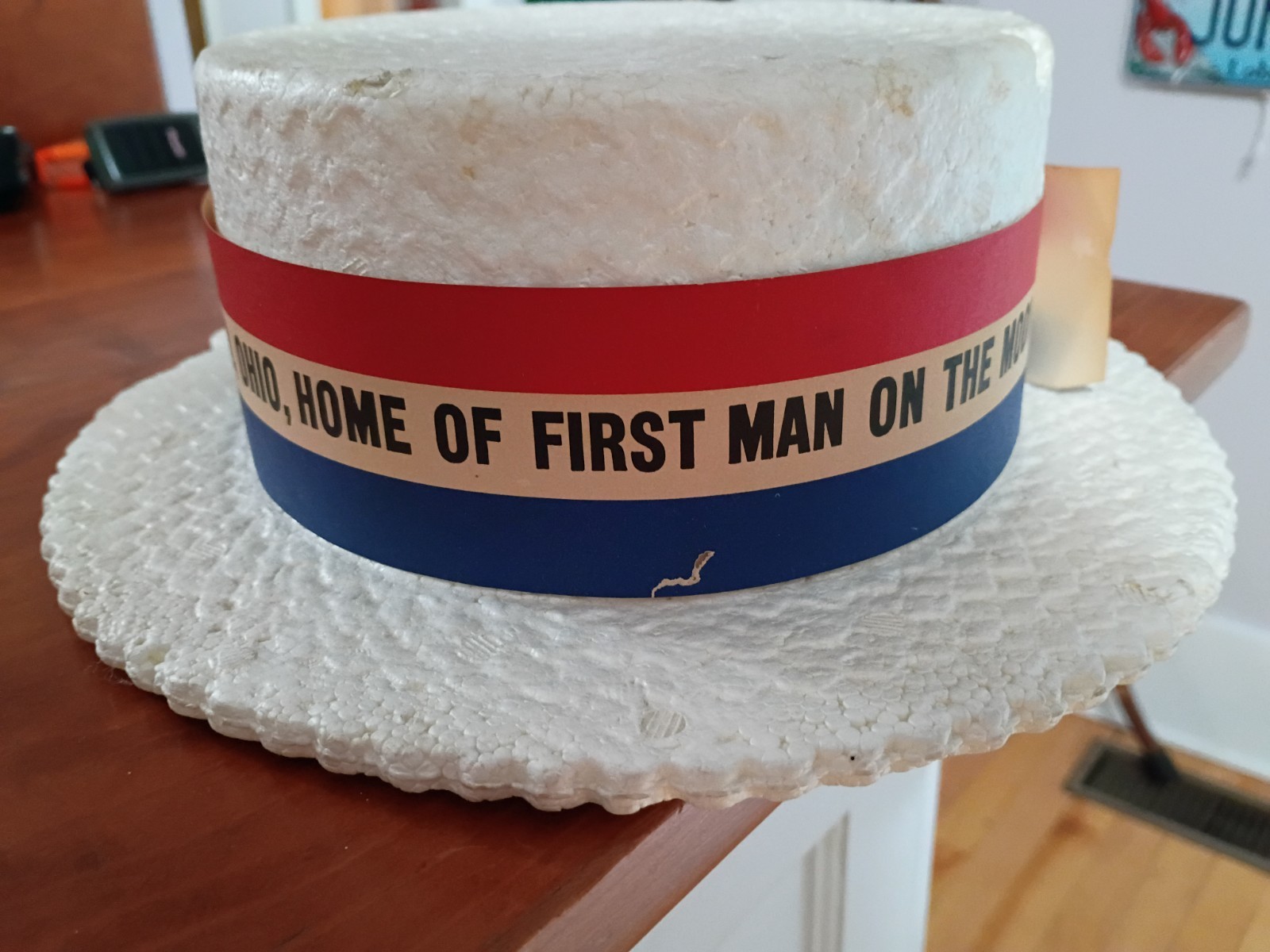 1969 Neil Armstrong NASA Apollo 11 Homecoming Parade Hat Styrofoam 1969 Neil Armstrong NASA Apollo 11 Homecoming Parade Hat Styrofoam