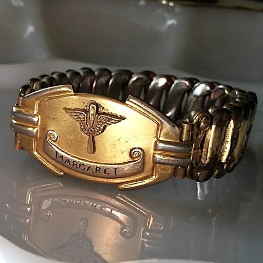 Vintage WWII Sweetheart MARGARET Expansion Bracelet Vintage WWII Sweetheart MARGARET Expansion Bracelet