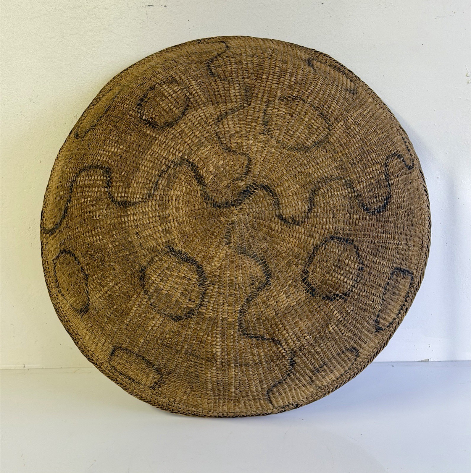 Vintage Hand Woven Yanomami Yanomamo Amazon Indian Basket 17” Early 20th Century Vintage Hand Woven Yanomami Yanomamo Amazon Indian Basket 17” Early 20th Century