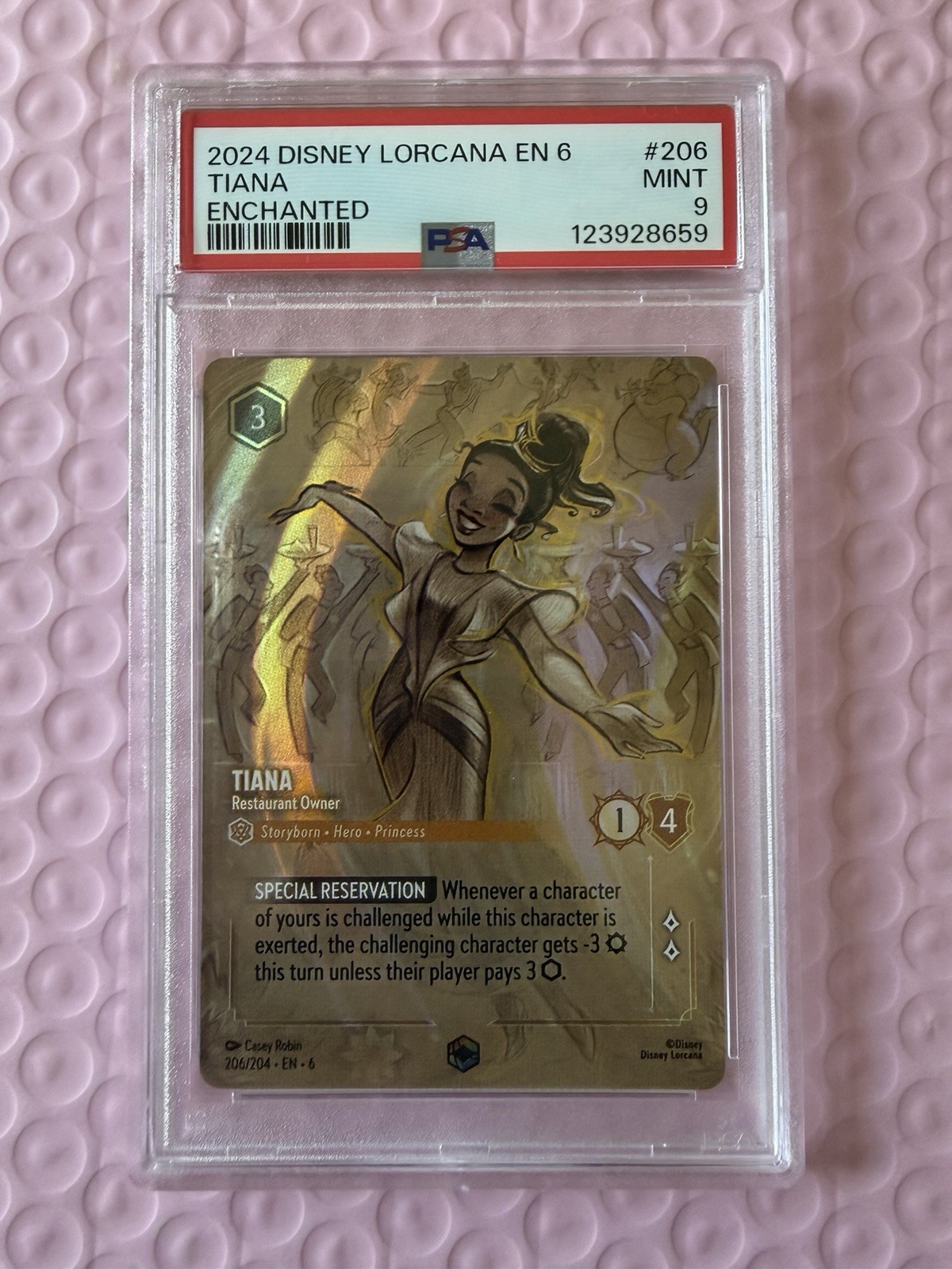 2024 Disney Lorcana Etc 6 Tiana Restaurant Owner Enchanted 206/204 Psa 9 2024 Disney Lorcana Etc 6 Tiana Restaurant Owner Enchanted 206/204 Psa 9