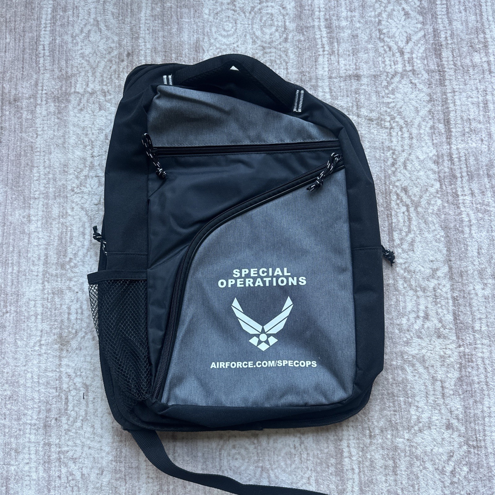 OFFICIAL US AIR FORCE USAF BACKPACK w/ LAPTOP BLACK EMBROIDERED New without tag