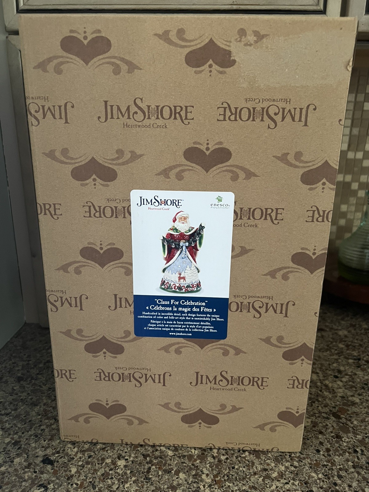 Jim Shore Heartwood Creek Collectors Edition Santa W Deer Scene Figurine 6017000