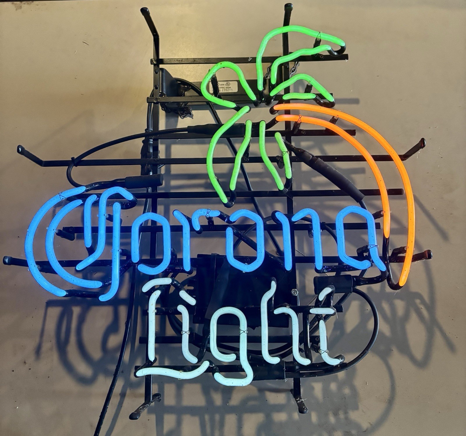 Corona Light Neon Beer Breweriana Wall Sign for Home Bar Pub Man Cave Decor