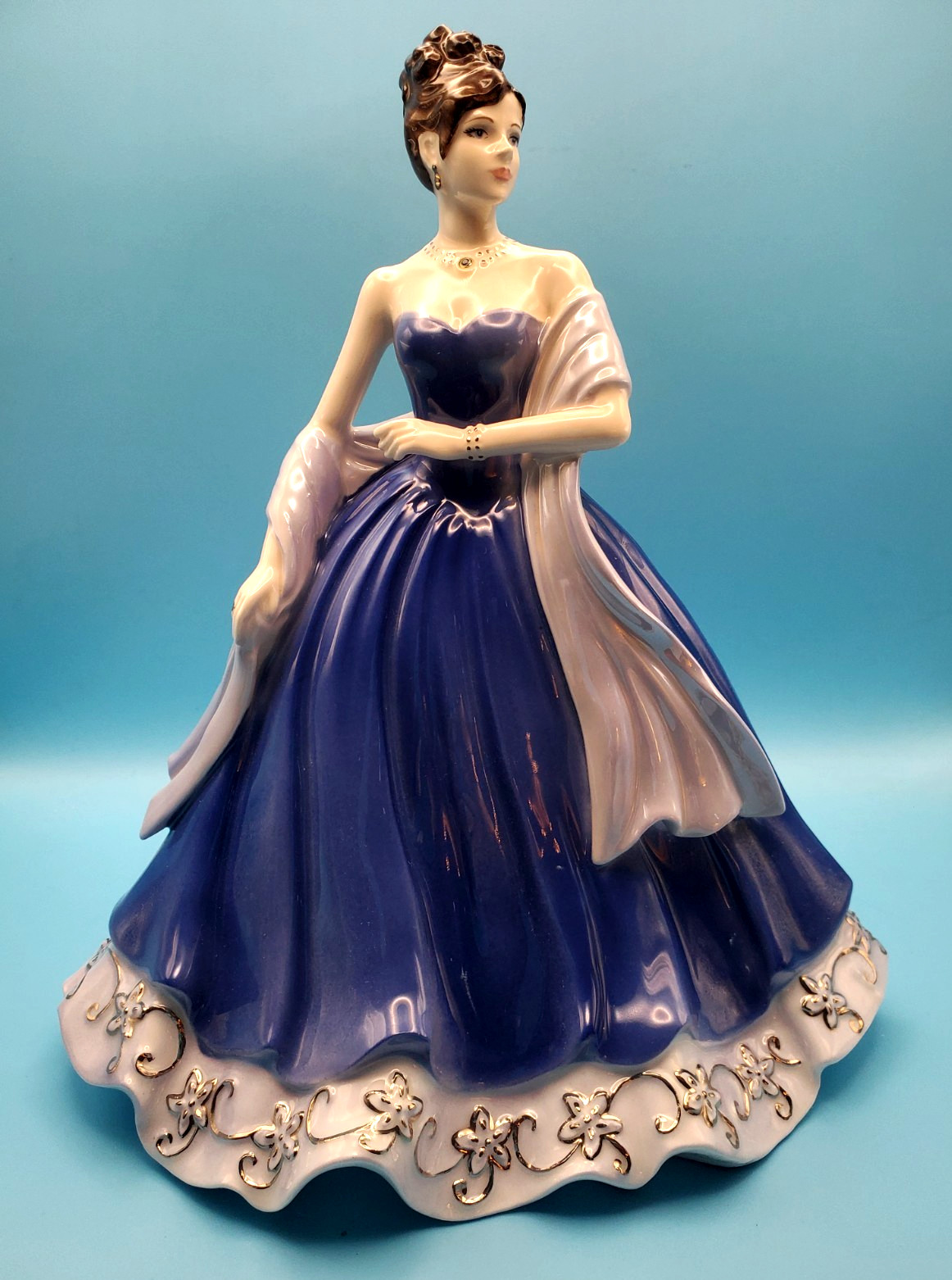 COALPORT FIGURINE GEM COLLECTION SAPPHIRE W/CERTIFICATE NEW RARE🌺(4) COALPORT FIGURINE GEM COLLECTION SAPPHIRE W/CERTIFICATE NEW RARE🌺(4)
