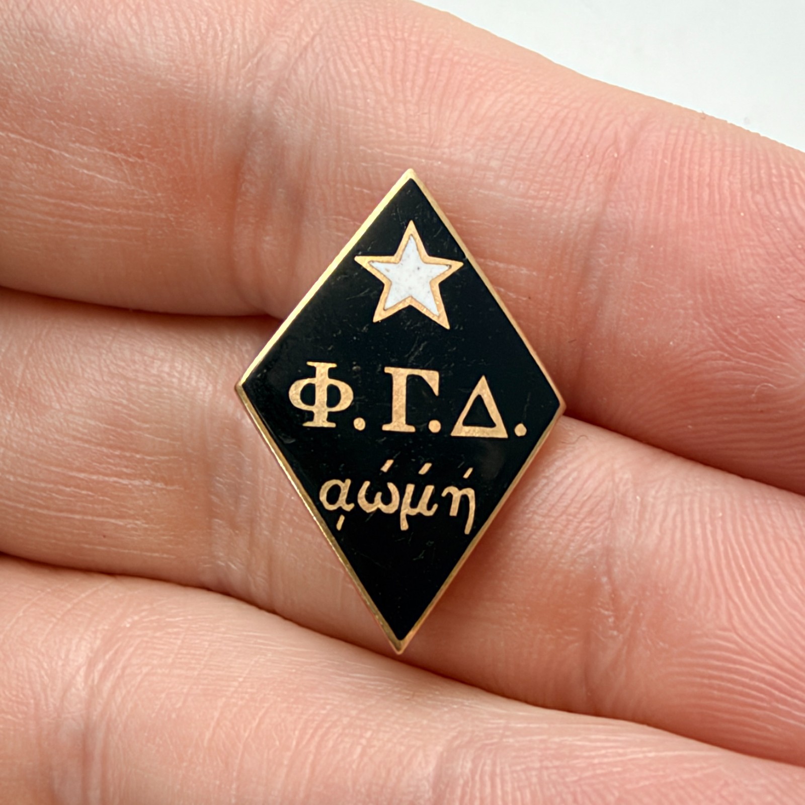 1931 10k Gold UPenn Phi Gamma Delta Fraternity Member Pin Badge FIJI Vintage 1931 10k Gold UPenn Phi Gamma Delta Fraternity Member Pin Badge FIJI Vintage