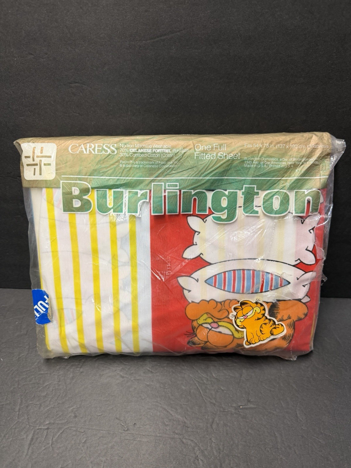Vintage Burlington Caress Garfield Size Full Fitted Sheet (New) Vintage Burlington Caress Garfield Size Full Fitted Sheet (New)