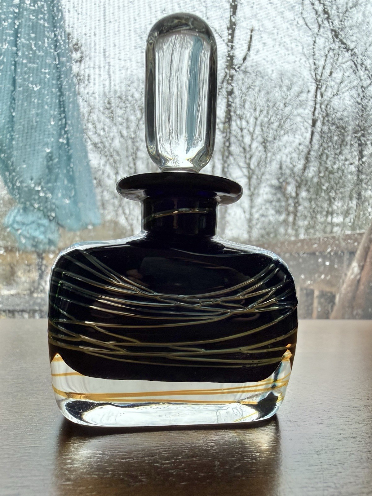 Vintage Correia Art Glass Perfume Bottle 1985 Signed Ed. 18/250 1982 Vintage Correia Art Glass Perfume Bottle 1985 Signed Ed. 18/250 1982