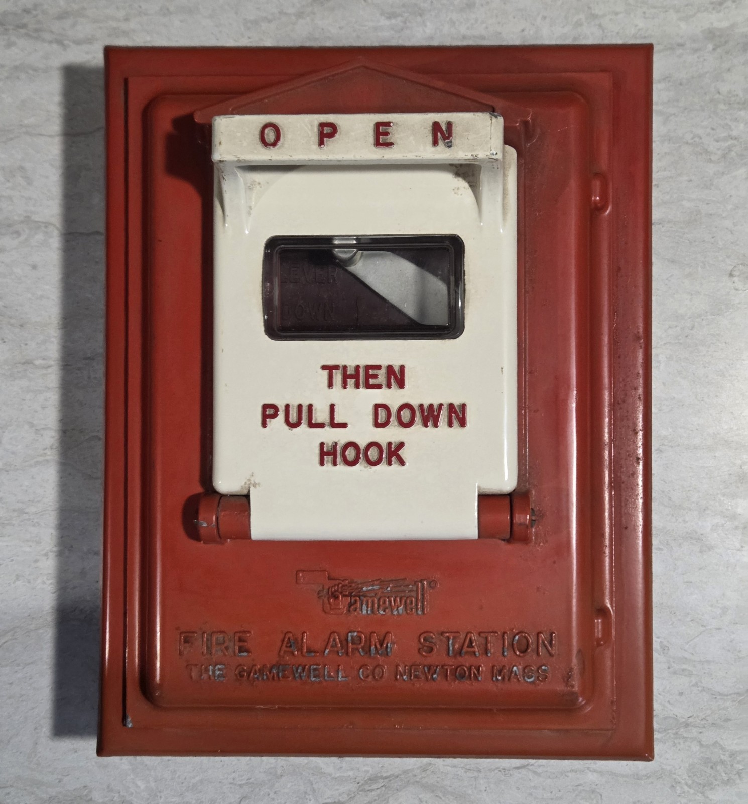 Vintage The Gamewell Company Cast Iron Fire Alarm Box Newton Massachusetts Vintage The Gamewell Company Cast Iron Fire Alarm Box Newton Massachusetts