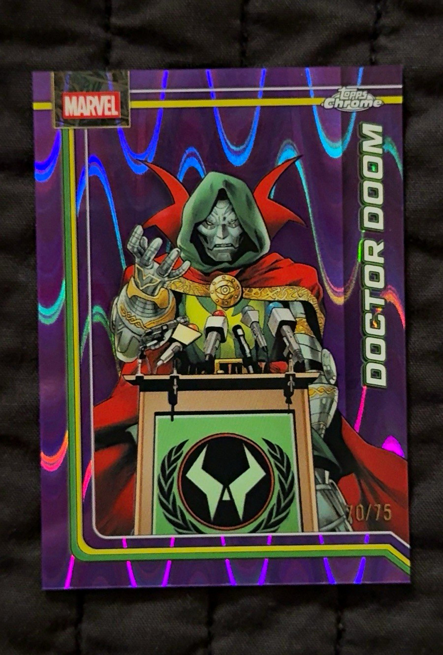 Topps 2026 Topps Chrome Marvel Doctor Doom #028 Serial Numbered 70/75 Topps 2026 Topps Chrome Marvel Doctor Doom #028 Serial Numbered 70/75