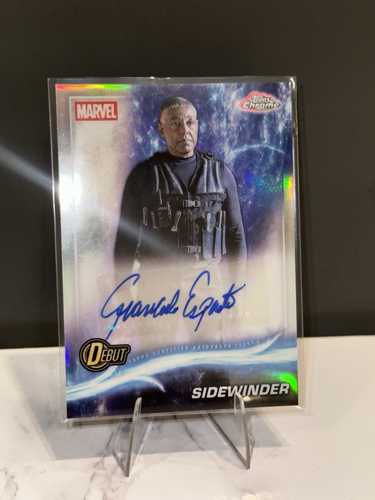 Sidewinder 2025 Topps Chrome Marvel Studios Auto Debut Refractor AA-GE Sidewinder 2025 Topps Chrome Marvel Studios Auto Debut Refractor AA-GE