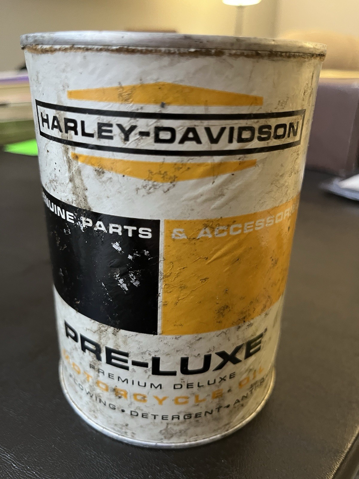 Vintage Harley Davidson Pre-luxe Tin Motorcycle Oil Empty Can Vintage Harley Davidson Pre-luxe Tin Motorcycle Oil Empty Can