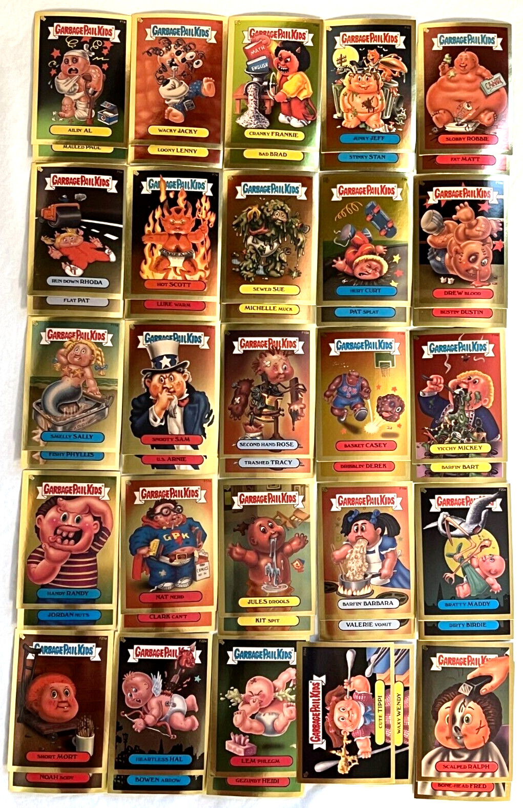 2004 Garbage Pail Kids ALL NEW SERIES 2 ANS2 Gold Foil Complete 50-Card Set GPK 2004 Garbage Pail Kids ALL NEW SERIES 2 ANS2 Gold Foil Complete 50-Card Set GPK