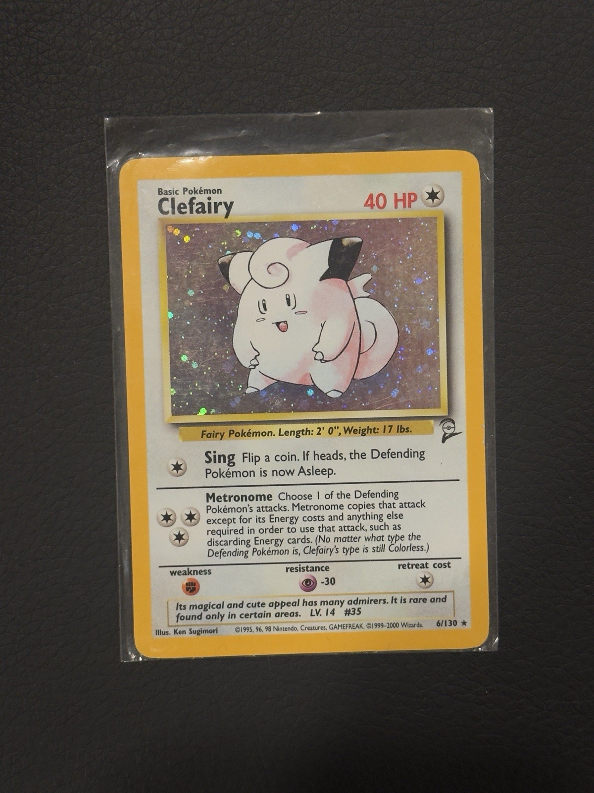 2000 Pokémon Base Set 2 Holo Clefairy 6/130 - Rare Holofoil - LP 2000 Pokémon Base Set 2 Holo Clefairy 6/130 - Rare Holofoil - LP