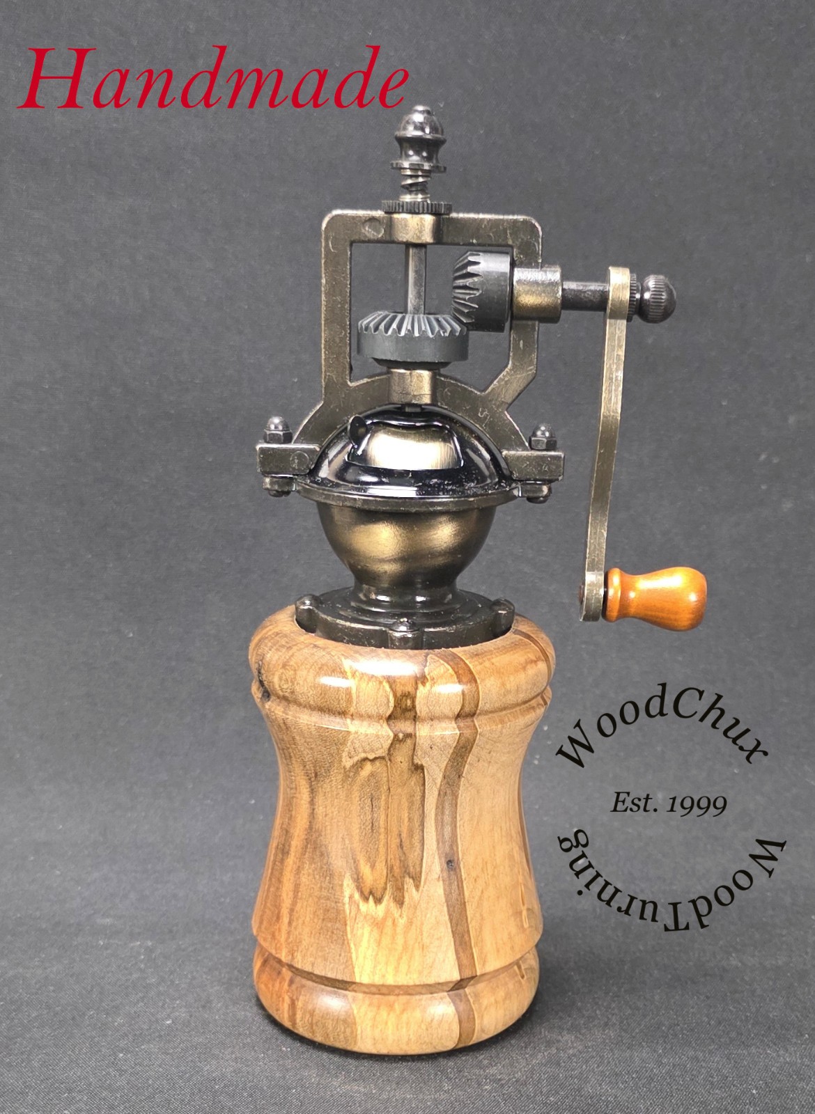 Pepper Mill Grinder Peppermill Ambrosia Maple Wood Wooden Handmade VIDEO 1010