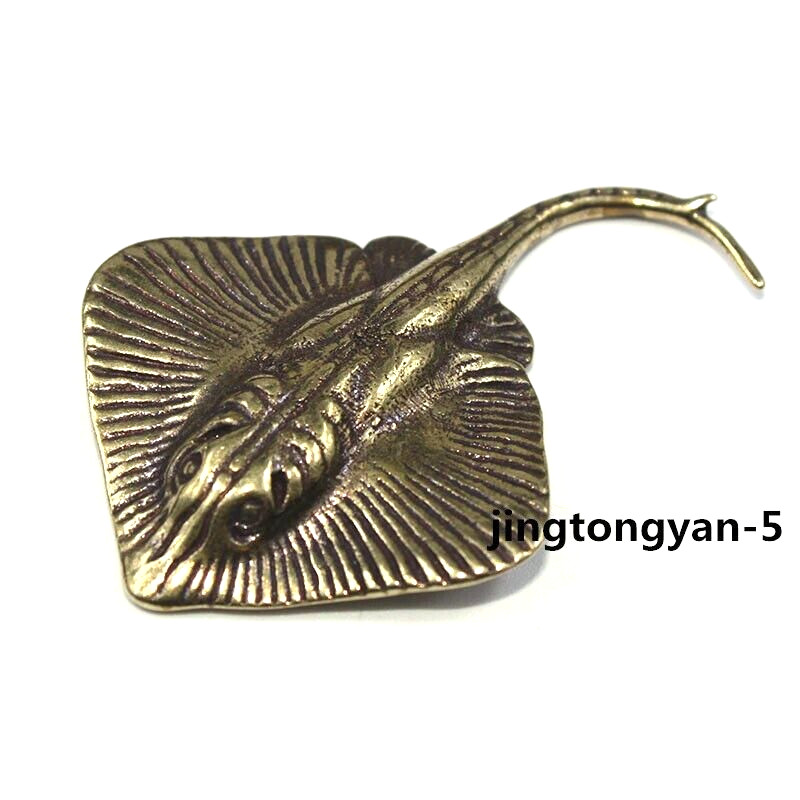 Brass Ray Figurine Small Fish Statue Home Table Decoration Animal Figurines Toys Brass Ray Figurine Small Fish Statue Home Table Decoration Animal Figurines Toys