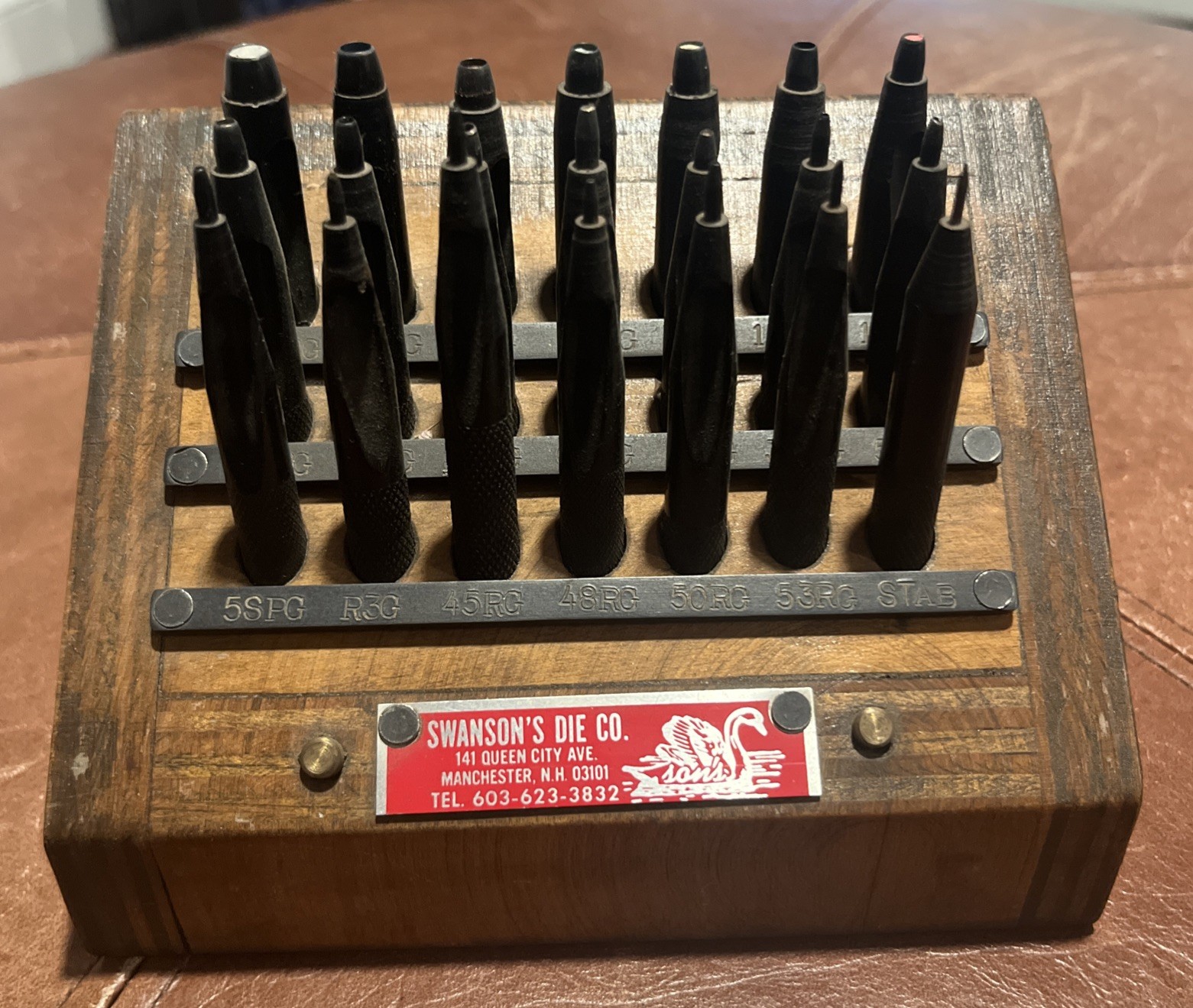 Vintage Antique Swanson’s Die Co. Tool & Die Punch Advertising Store Display Vintage Antique Swanson’s Die Co. Tool & Die Punch Advertising Store Display