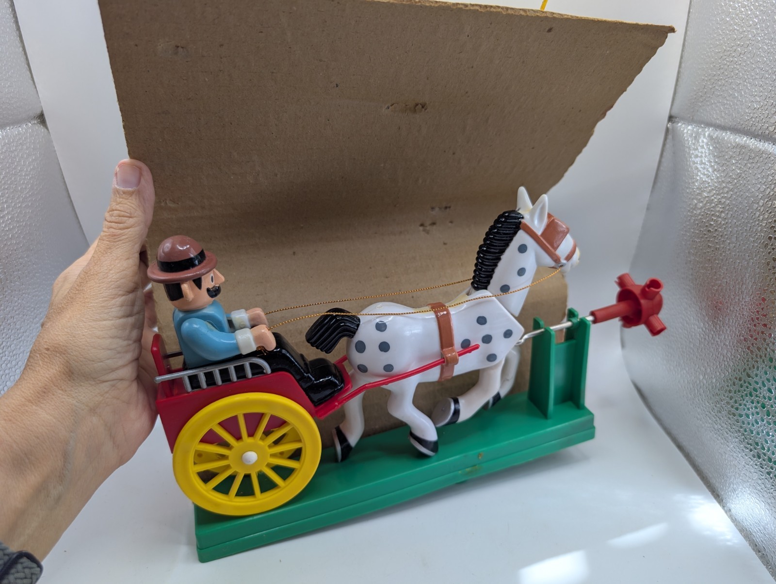 Vintage Horse & Buggy Whirley Gig #8459 J.S.N.Y. Original Box Instructions