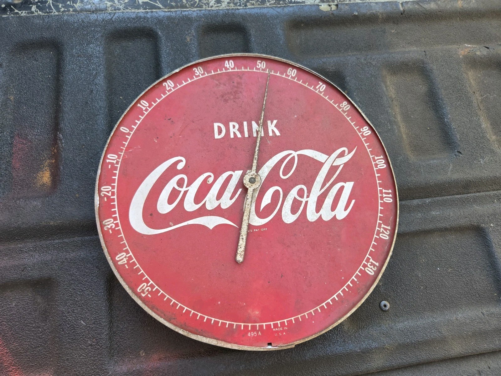 VINTAGE ORIGINAL 1950s-60s 12 INCH COCA COLA THERMOMETER COKE SODA ADVERTISING 