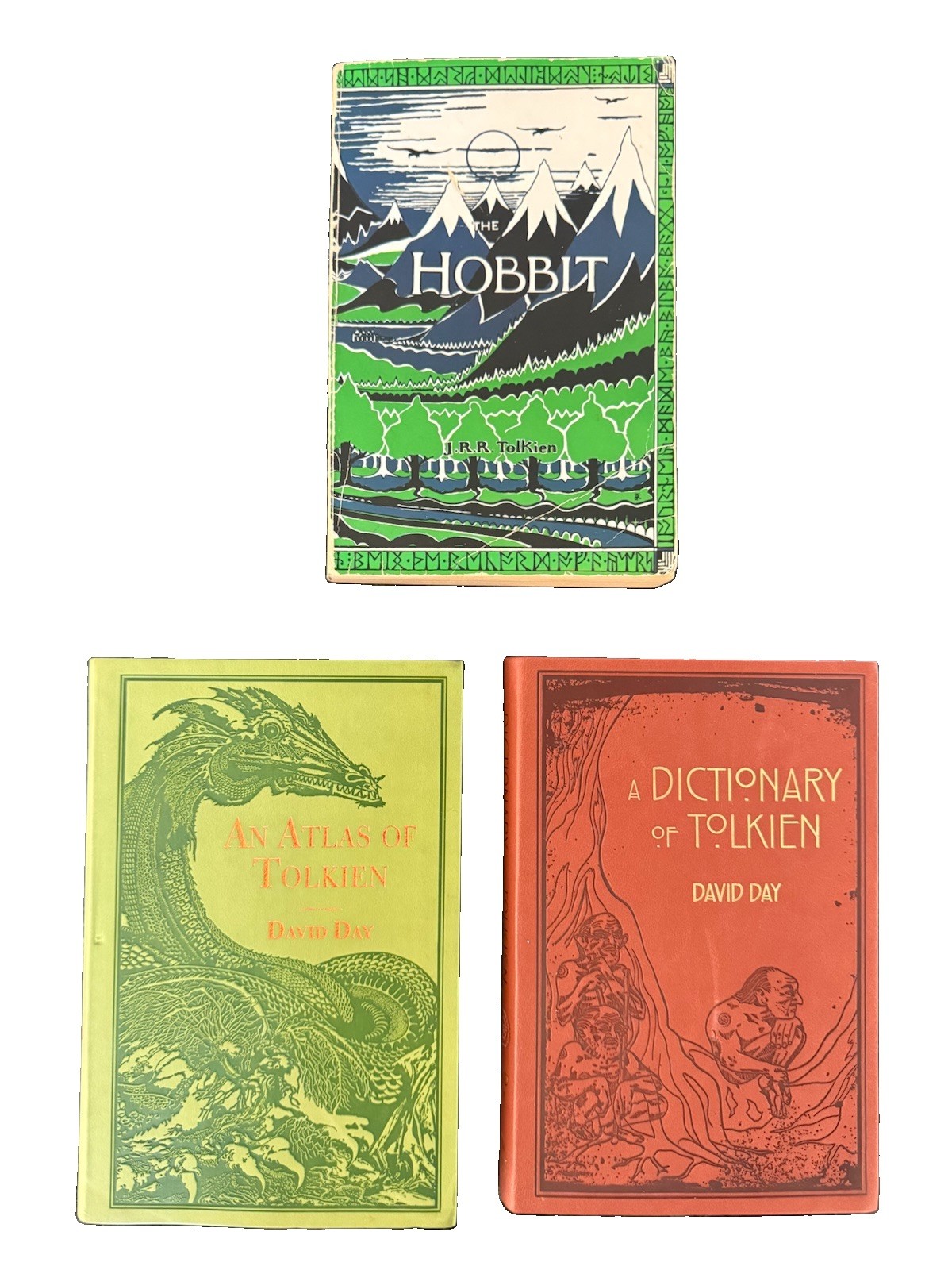J.R.R. Tolkien The Hobbit & David Day Tolkien Lot (3)