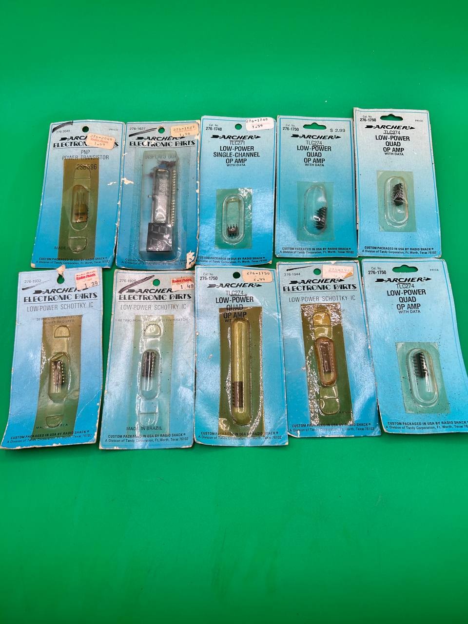 Lot 10 Archer Radio Shack Electronic Parts ICs Op Amps Transistor NOS Semi RE Lot 10 Archer Radio Shack Electronic Parts ICs Op Amps Transistor NOS Semi RE