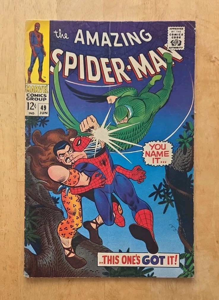 Amazing Spider-Man #49 (1967) Vulture Gwen Stacy Kraven Silver Age 
