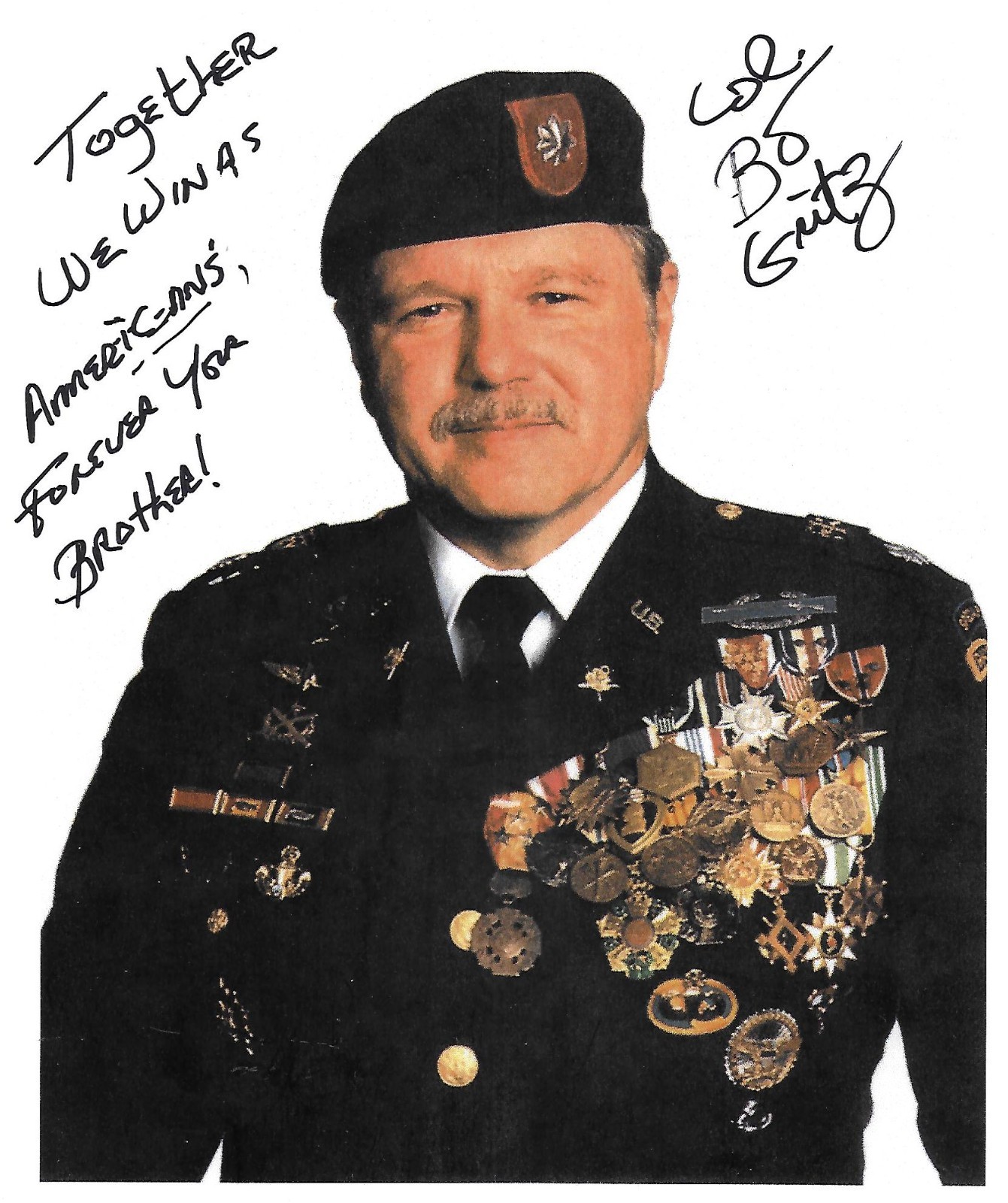 Bo Gritz signed 8x11 photo Vietnam War Ruby Ridge Politics RARE COA LOOK Bo Gritz signed 8x11 photo Vietnam War Ruby Ridge Politics RARE COA LOOK