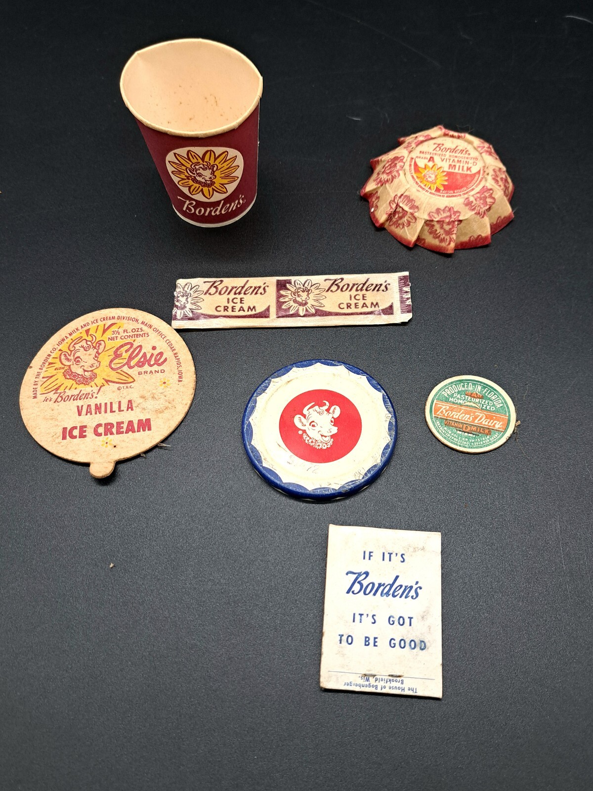 Lot Of 7 Elsie Borden Advertising & Collectable Items Borden's Dairy