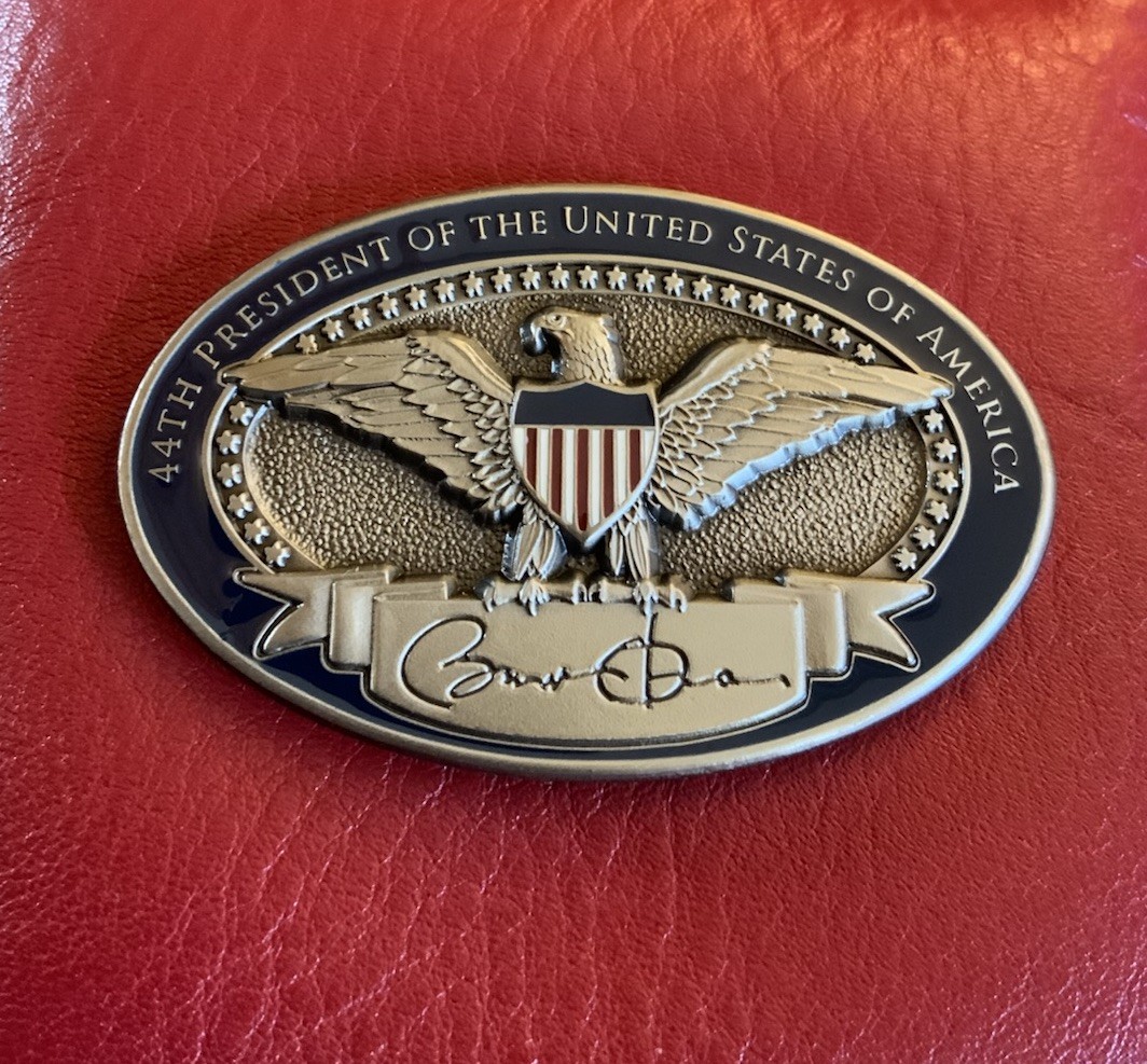 Rare Authentic President Barack Obama 2nd Term POTUS Oval Eagle Challenge Coin